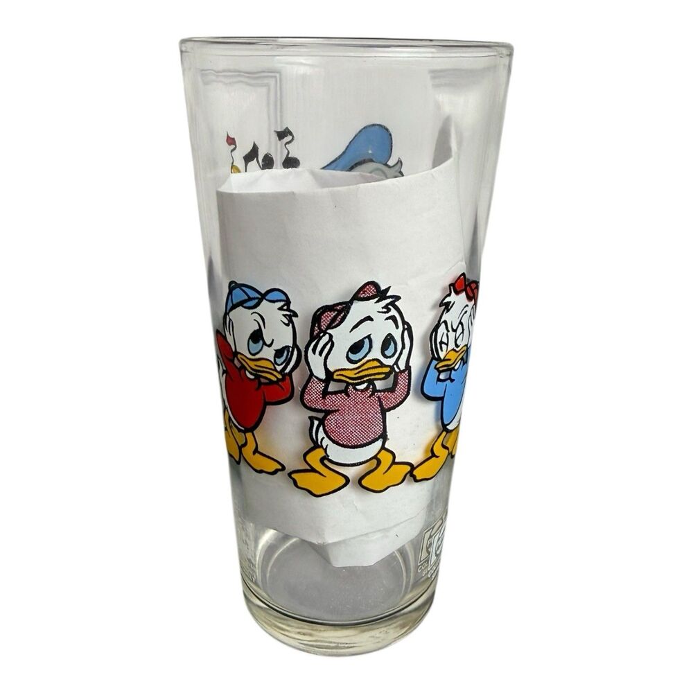 Vintage 1978 Donald Duck Pepsi Collector Series Glass Walt Disney 6” Clear - Picture 2 of 4